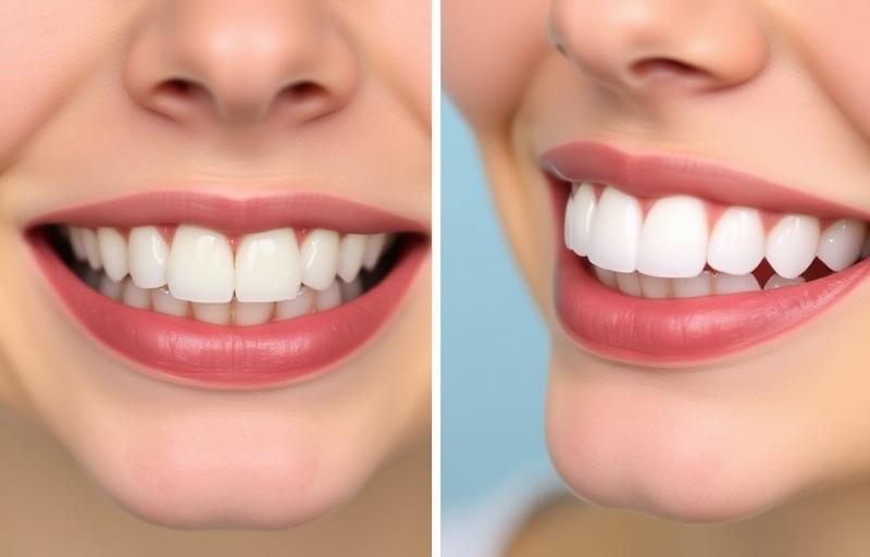 Porcelain Veneers before and after